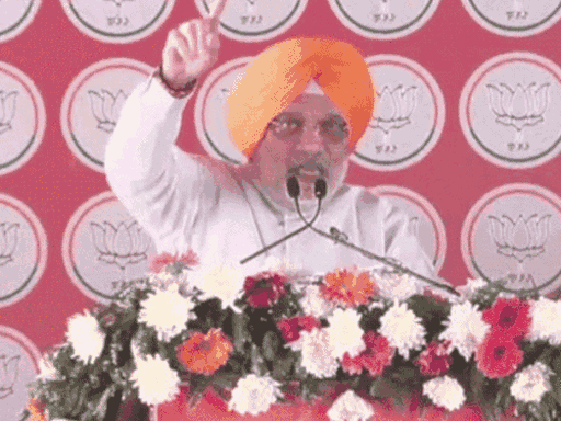 मोगा में रैली के दौरान भाषण देते केंद्रीय गृहमंत्री अमित शाह। - फाइल फोटो