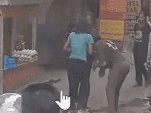 लुधियाना बस स्टैंड के सामने की गली का यह वीडियो भी अप्रैल में सामने आया था।