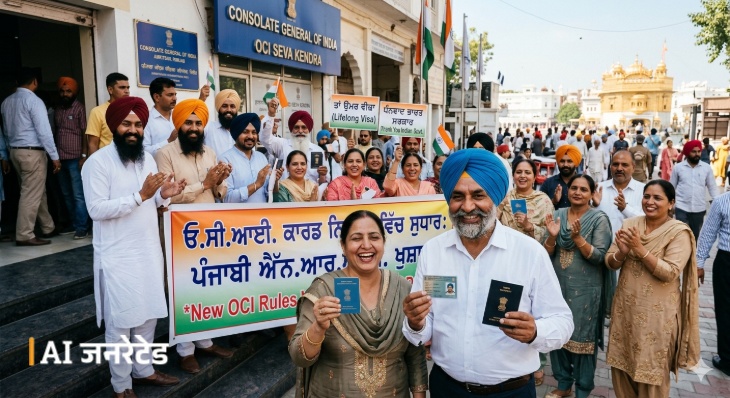 नियमों में बदलाव से पंजाबी NRI लोगों को भी फायदा होगा। फोटो एआई जनरेटेड है।