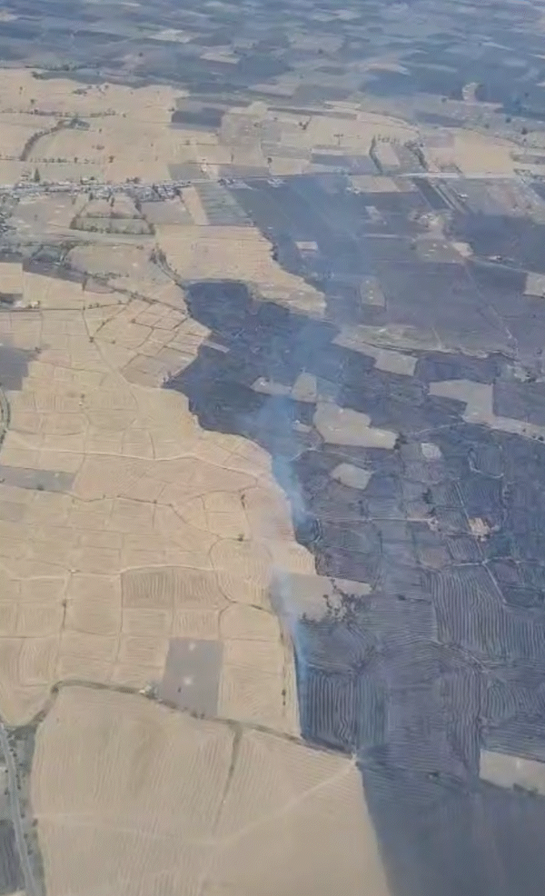 बैरसिया, फंदा और विदिशा रोड पर सबसे ज्यादा खेत जलते नजर आते हैं।