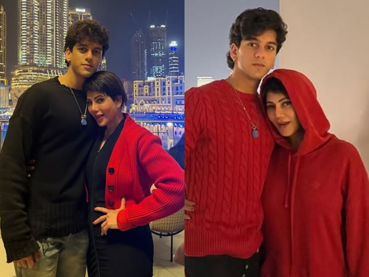 वर्धा नाडियाडवाला के साथ सूफयान की तस्वीर।