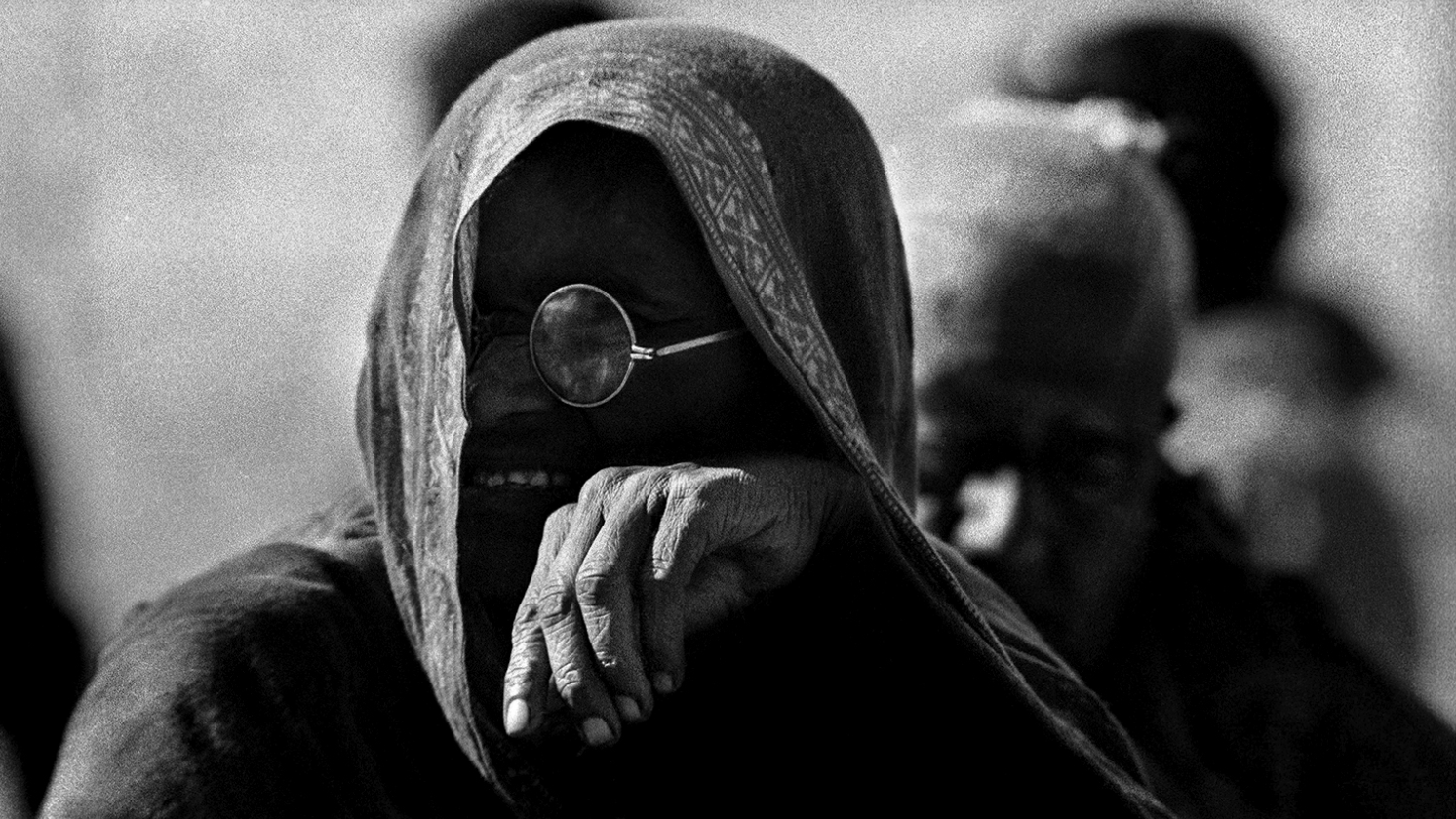 1966 में हरियाणा में एक महिला।