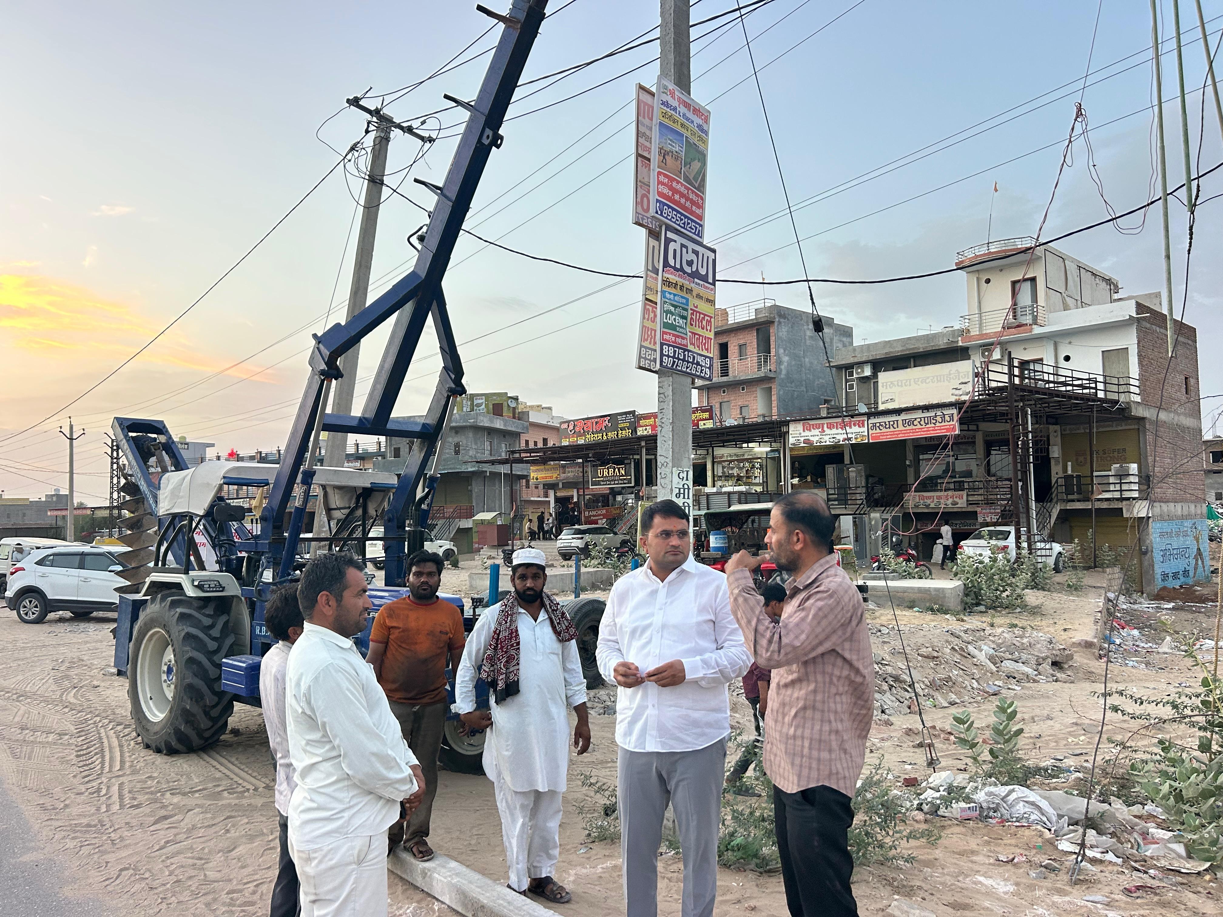 Falodi Power Supply Summer Prep | SE Bishnoi Inspects Electrical Works