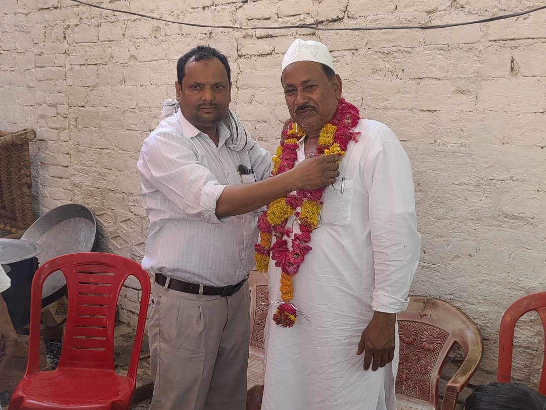 Master Sadiq Rajpur Haj Yatra Farewell | Mohammed Sadiq Master & Wife Depart
