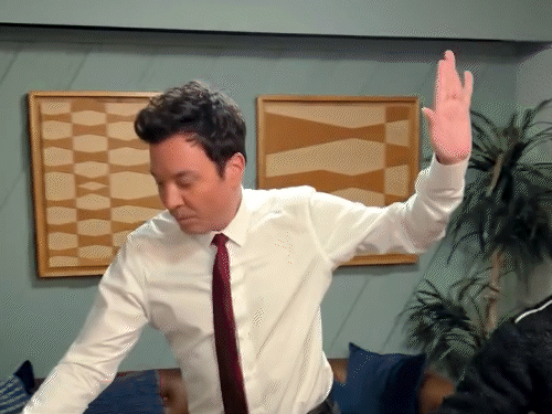 दिलजीत और जिमी फैलन साथ में भांगड़ा करते हुए।