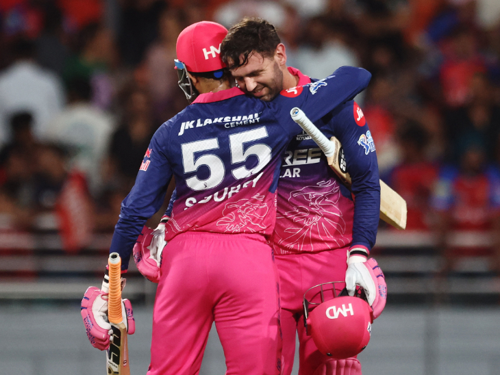 राजस्थान 12 अंक के साथ पॉइंट्स टेबल में तीसरे नंबर पर पहुंच गई।