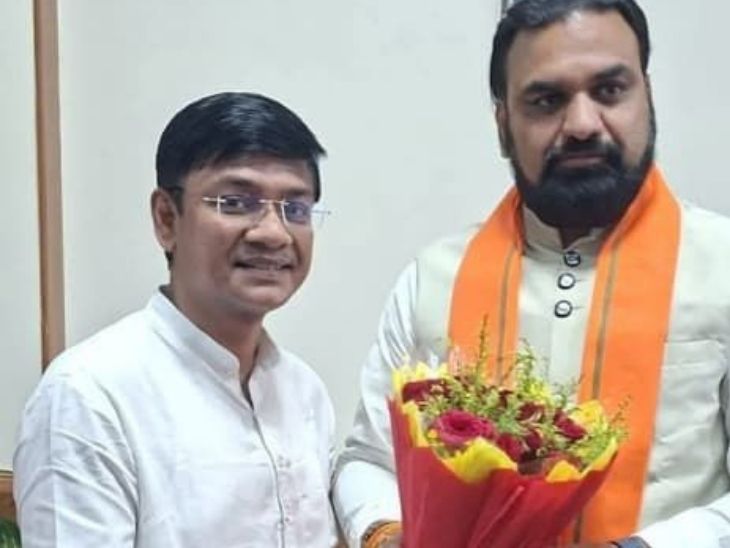 तस्वीर में घायल चेयरमैन राजकुमार गुड्डू सीएम सम्राट चौधरी के साथ नजर आ रहे हैं। चेयरमैन के सिर में भी गोली मारी गई है। वे बीजेपी समर्थक हैं।