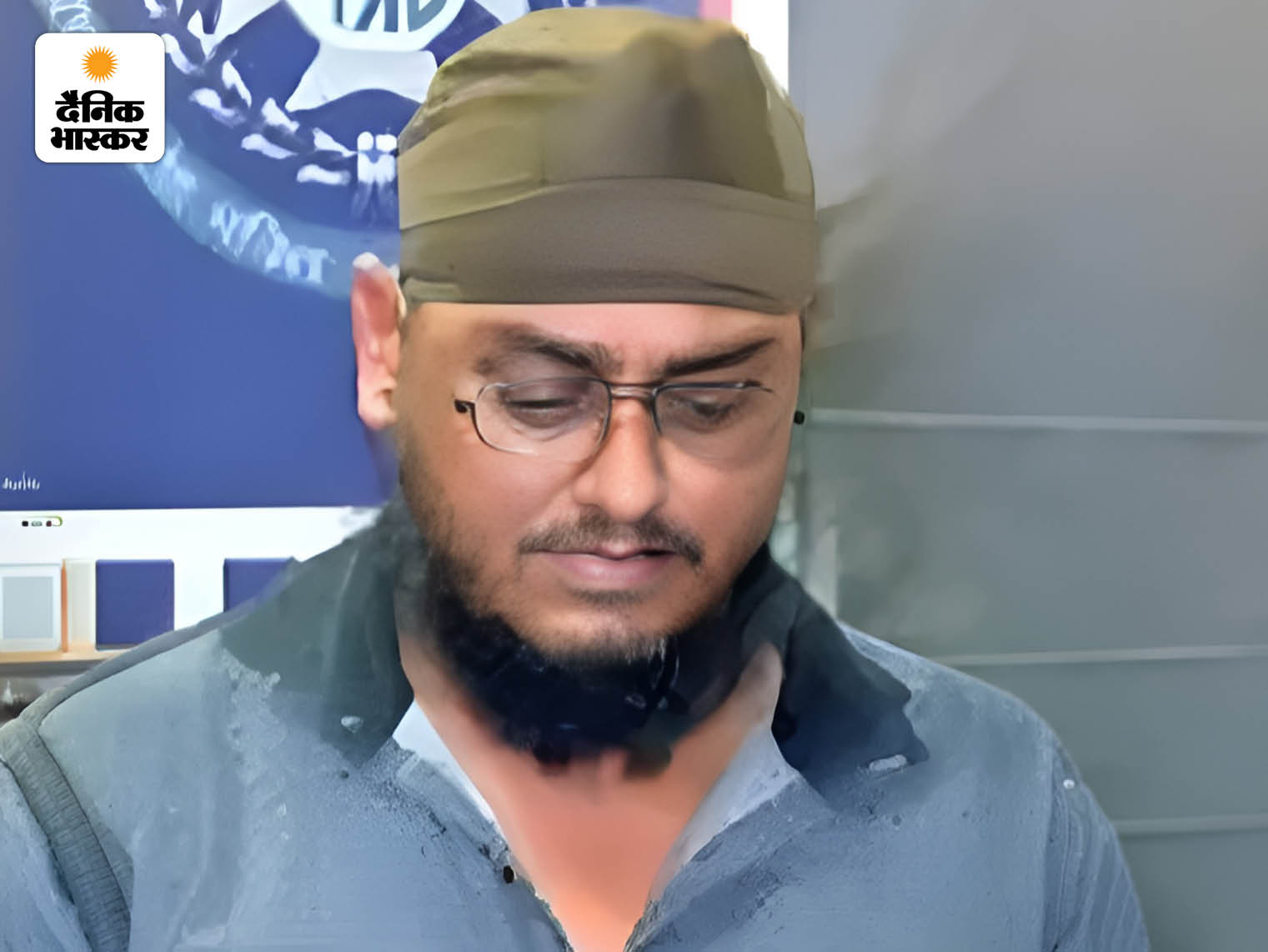 पुलिस गिरफ्त में सुखविंदर खनूजा।