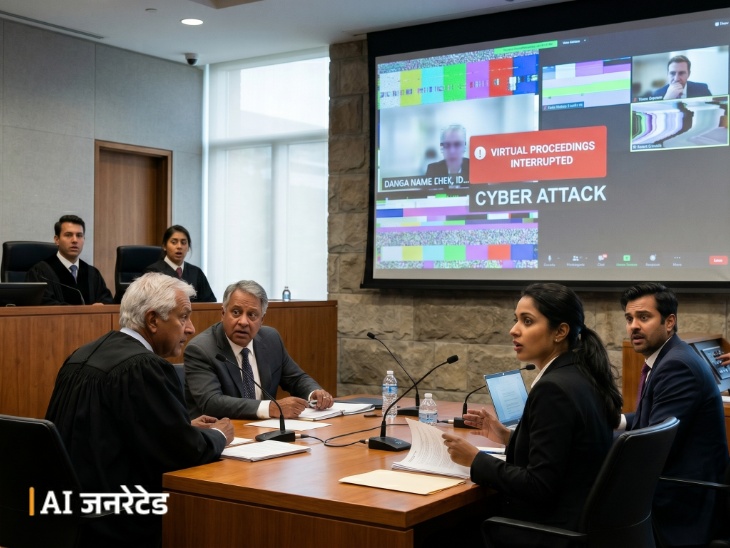 दिल्ली हाईकोर्ट में वर्चुअल सुनवाई में अश्लील वीडियो चला:  स्क्रीन पर दिखा हैक का मैसेज; गाने भी बजे, चीफ जस्टिस ने सुनवाई बंद की