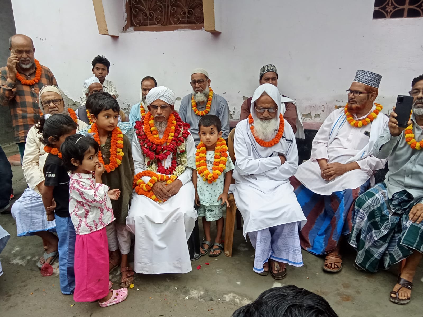 Dozens of pilgrims depart from Salmari for Hajj, loved ones bid