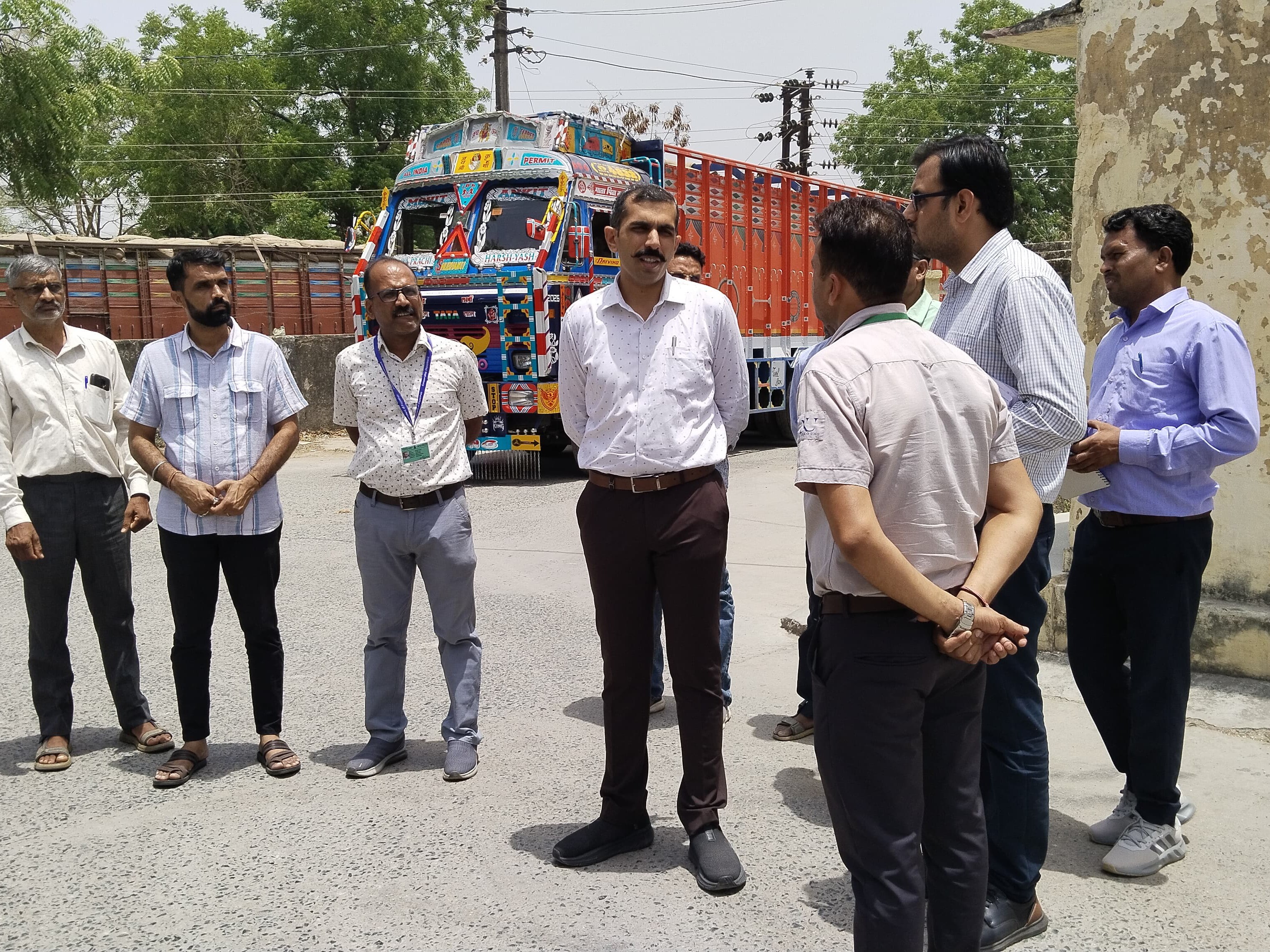 Rajasthan Collector Inspects MSP Wheat Procurement & Storage