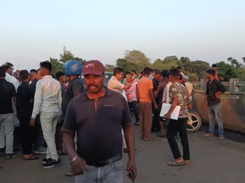 घटना के बाद मौके पर पहुंची पुलिस।