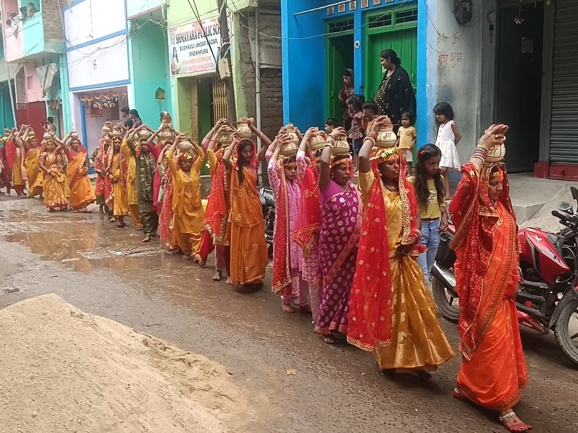 Pran Woman Sheikhpura Devi Kali Pran Pratishtha | 501 Women Kalash Yatra