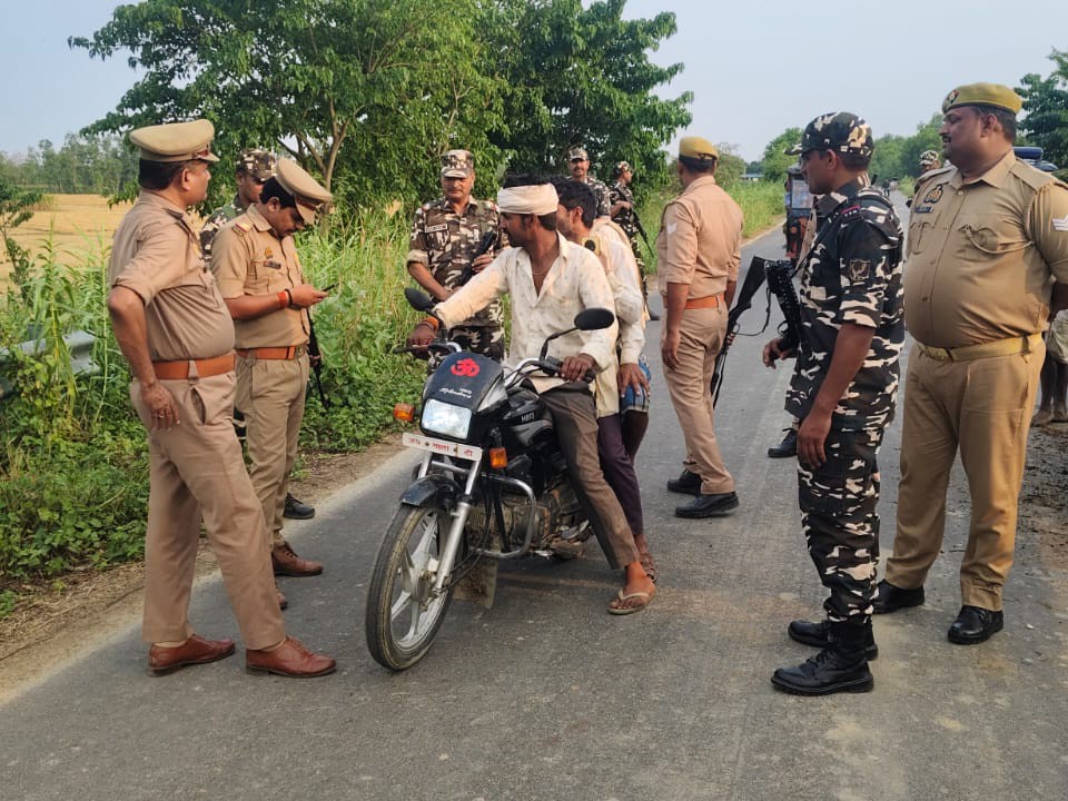 Malhipur Thana Incharge Reviews Security at Kodia Village; Indo-Nepal ...