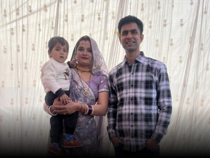 तस्वीर, भागचंद और उनकी पत्नी टीना की है। दोनों के एक 21 महीने का बेटा है।