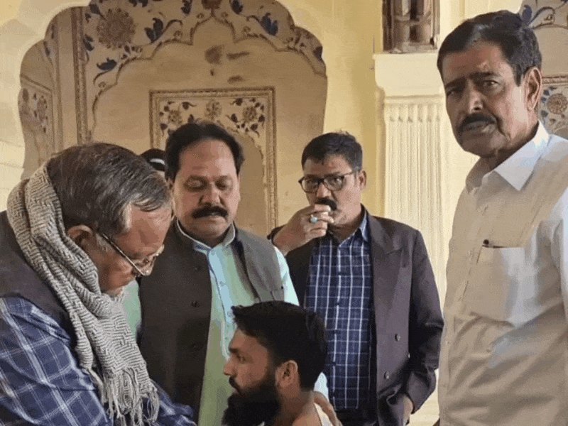 झुंझुनू हज कैंप में टीकाकरण।