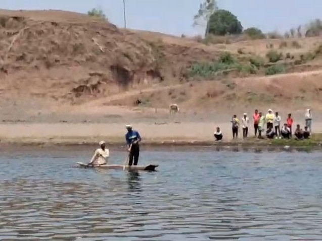 संगम का स्थान जहां डूबा आरक्षक।