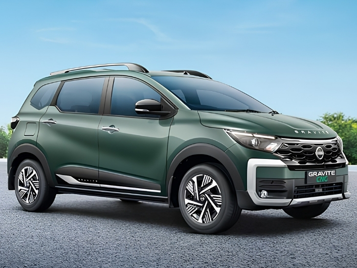 निसान ग्रेवाइट के लिए रेट्रोफिट CNG किट लॉन्च:  7-सीटर MPV में 25-25 लीटर के दो सिलेंडर मिलेंगे, कीमत ₹82,999