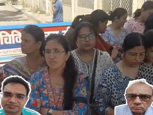 सीकर में डॉक्टर्स की हड़ताल, धरना देकर जता रहे विरोध:  RGHS में फर्जीवाड़े को लेकर SOG ने पूर्व अधीक्षक-लैब संचालक को किया था गिरफ्तार – Sikar News