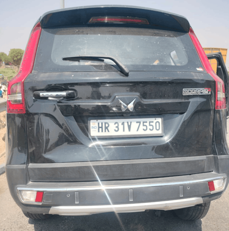 All five policemen were traveling in a Scorpio car registered with Jind RTO.