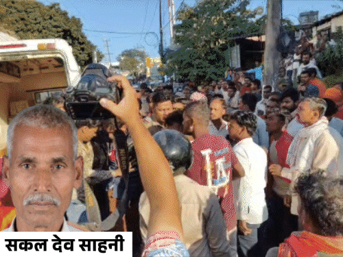 Dehradun Dumper Accident: Man Crushed, Road Blocked, Tyre Burning