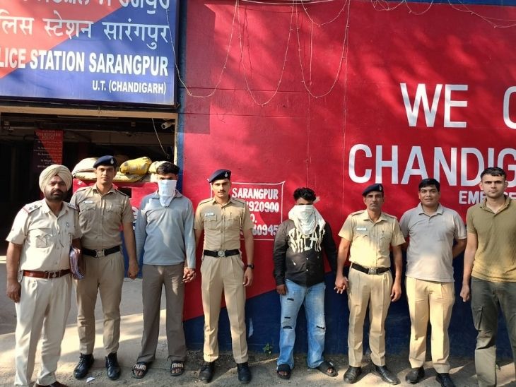 आरोपी पुलिस की गिरफ्त में।