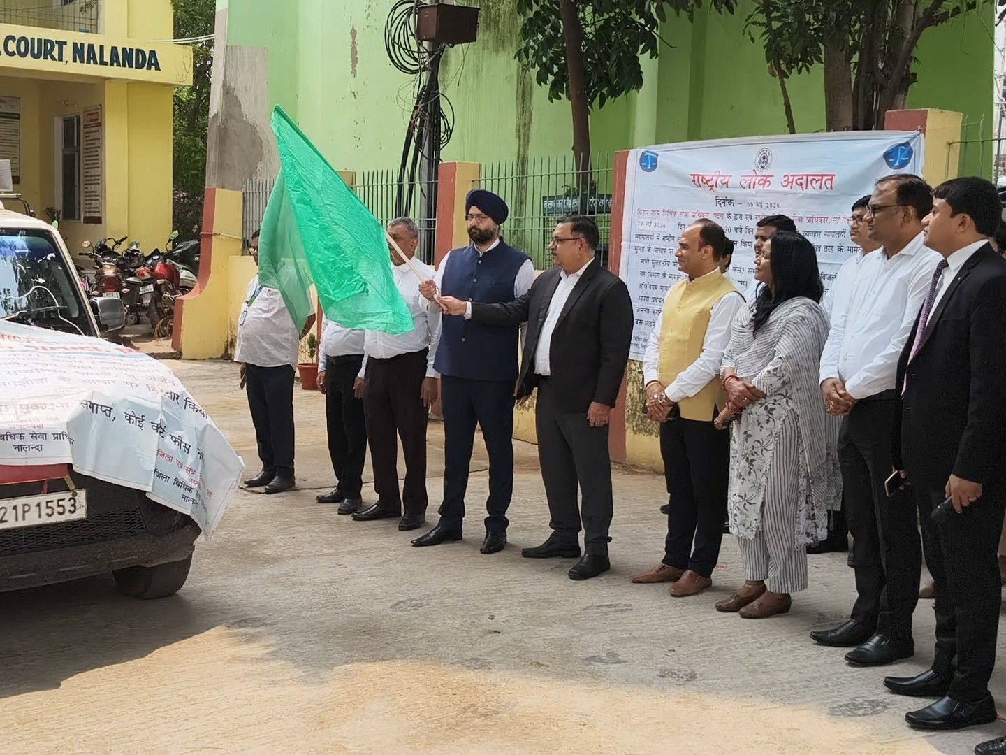 Judge Rath Nalanda Lok Adalat Awareness Rath Launched by Judge Malhotra