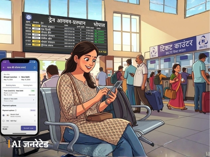 भारतीय रेलवे ने टिकट बुकिंग के लिए नया रेल वन एप जुलाई-2025 में लॉन्च किया था। - Dainik Bhaskar