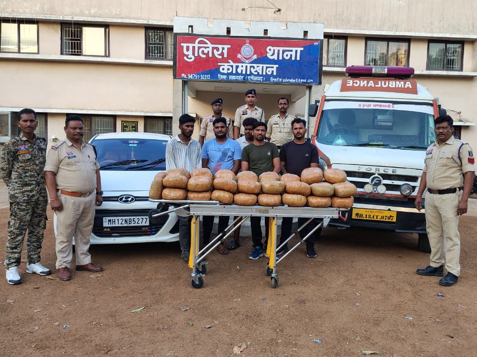 पुलिस ने 5 इंटर-स्टेट गांजा तस्करों को गिरफ्तार किया है। - Dainik Bhaskar