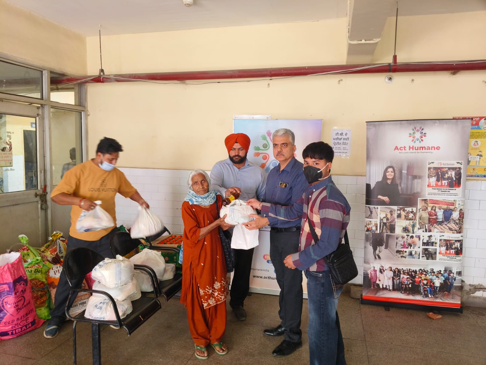 Packet Indigenous Ration NGO distributed ration packets to 100 TB patients