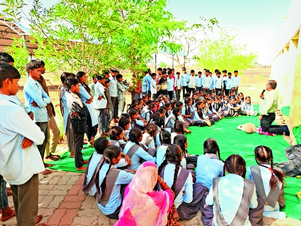 CPR training given to students on Maharana Pratap Jayanti