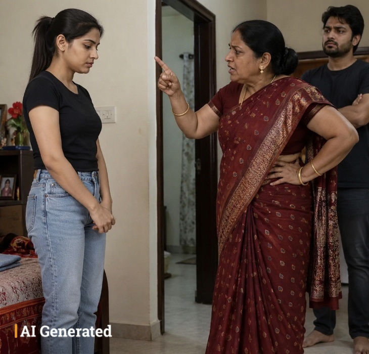 सास ने जींस पहनने पर डांटा तो बहू ने सुसाइड कर लिया।