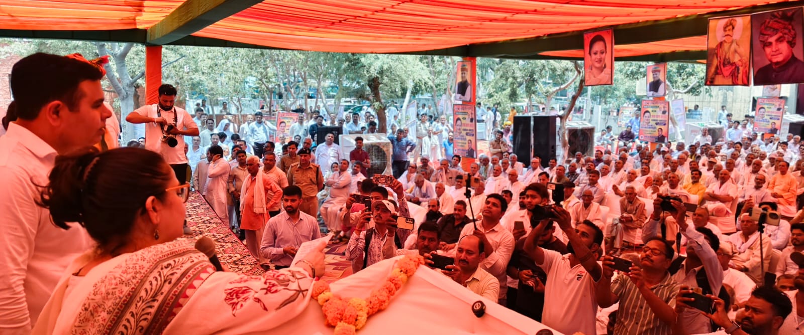 Gurugram Health Minister Aarti Rao Visit | Market Committee Chairman ...