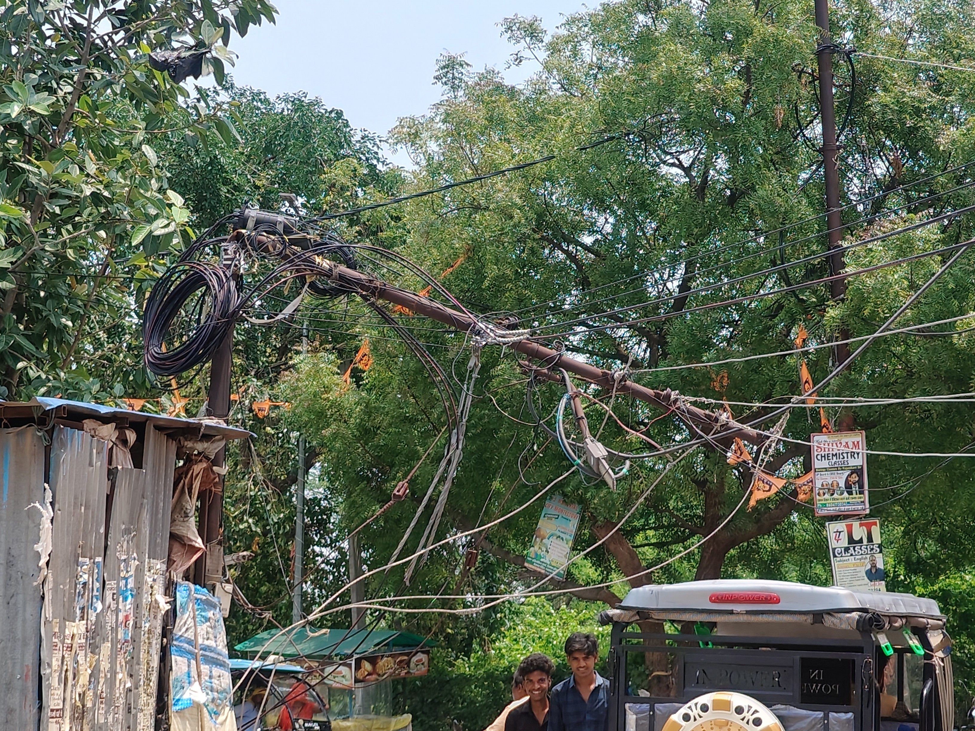 Bhatpar Rani Power Outage | Storm Damage, Poles Broken, No Casualties