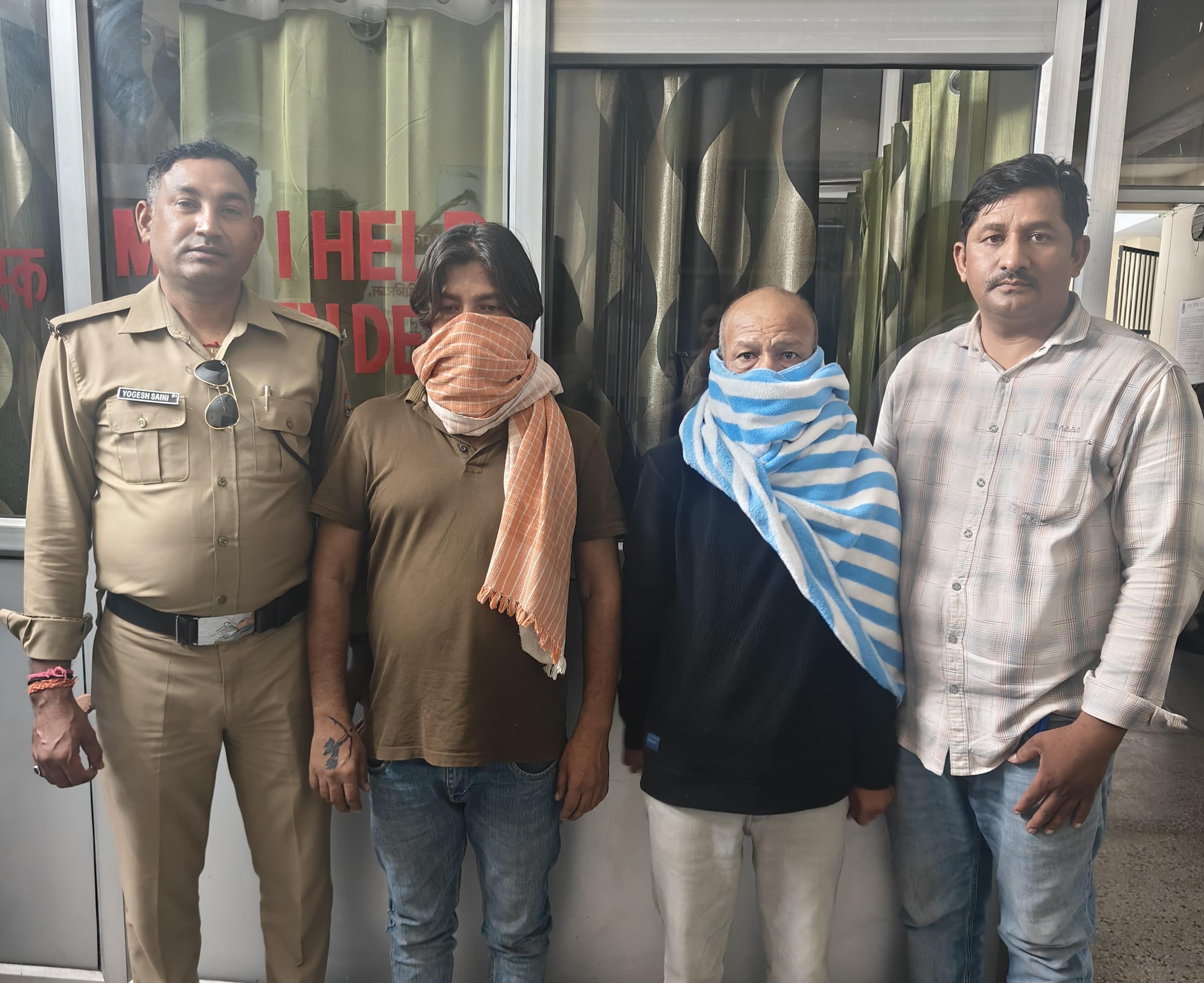 Accused Ashish Kumar Pandey and Jung Bahadur in police custody.