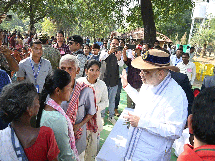 इससे पहले भी कई बार बस्तर का दौरा कर चुके हैं केन्द्रीय गृहमंत्री अमित शाह। (फाइल फोटो)