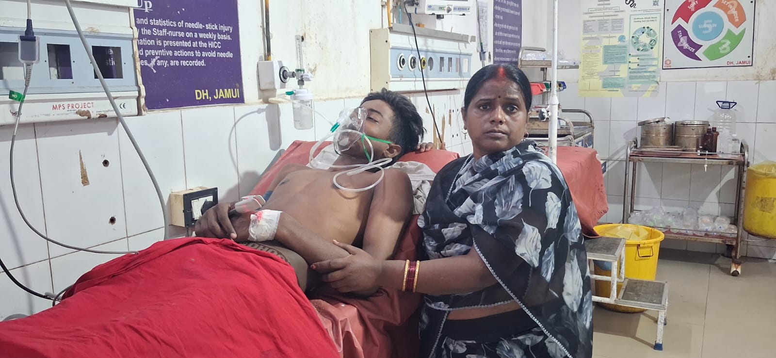 A young man drowned while bathing in the river and was referred