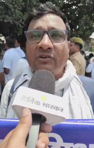 कैलाश नाथ मौर्या म्हणाले- पीक विकून आम्ही लोक लखनौमध्ये आंदोलन करायला येतो.