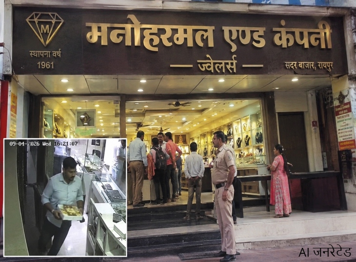 पुलिस फरार कर्मचारी की तलाश में जुटी हुई है।