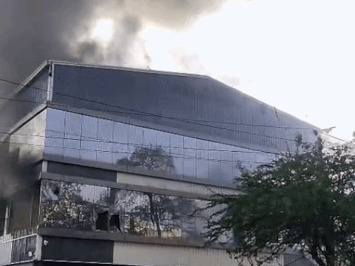 Electric Scooter Showroom Catches Fire Due to Battery Blast in Rewari