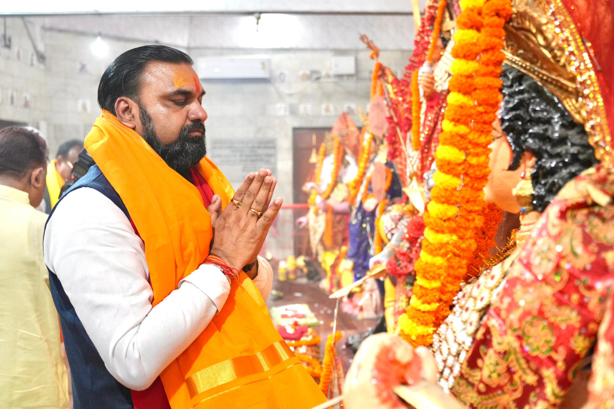 मुख्यमंत्री बनने के बाद सम्राट चौधरी लगातार मंदिरों में पूजा करते दिख रहे हैं।