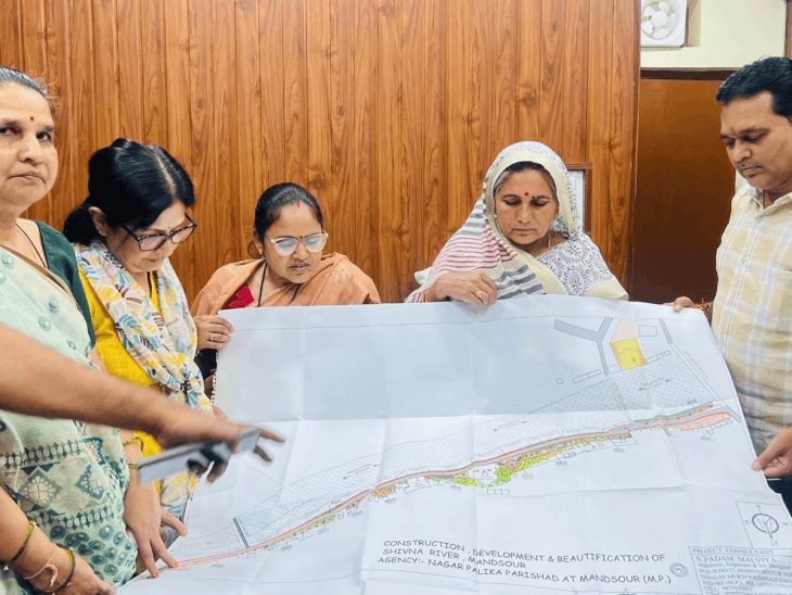 River Beautification Project Example Mandsaur Shivna River Beautification Project | Rs 13 Crore Development ...