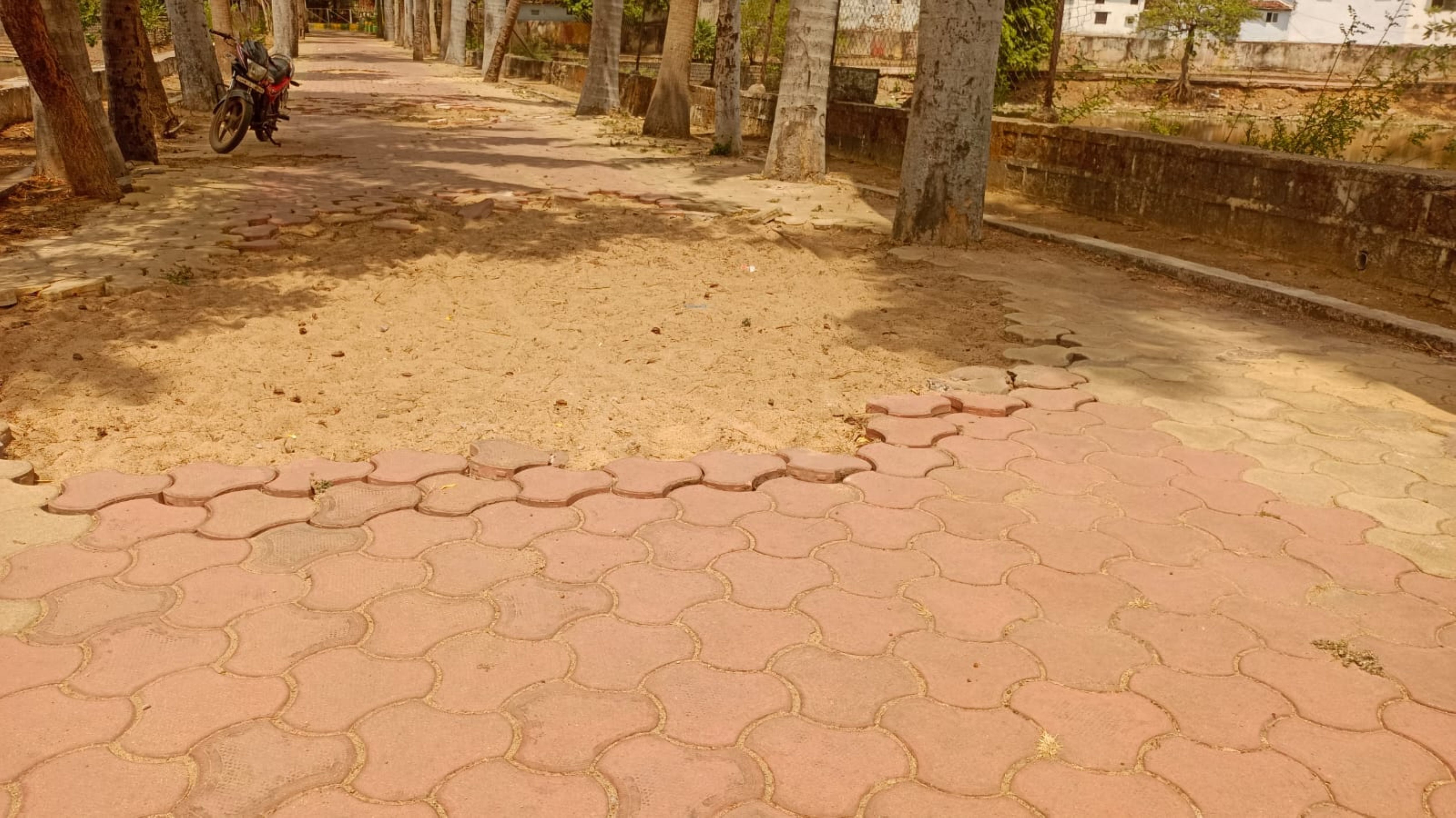4 Maintenance stopped, Century Garden ruined; paver blocks are crumbling