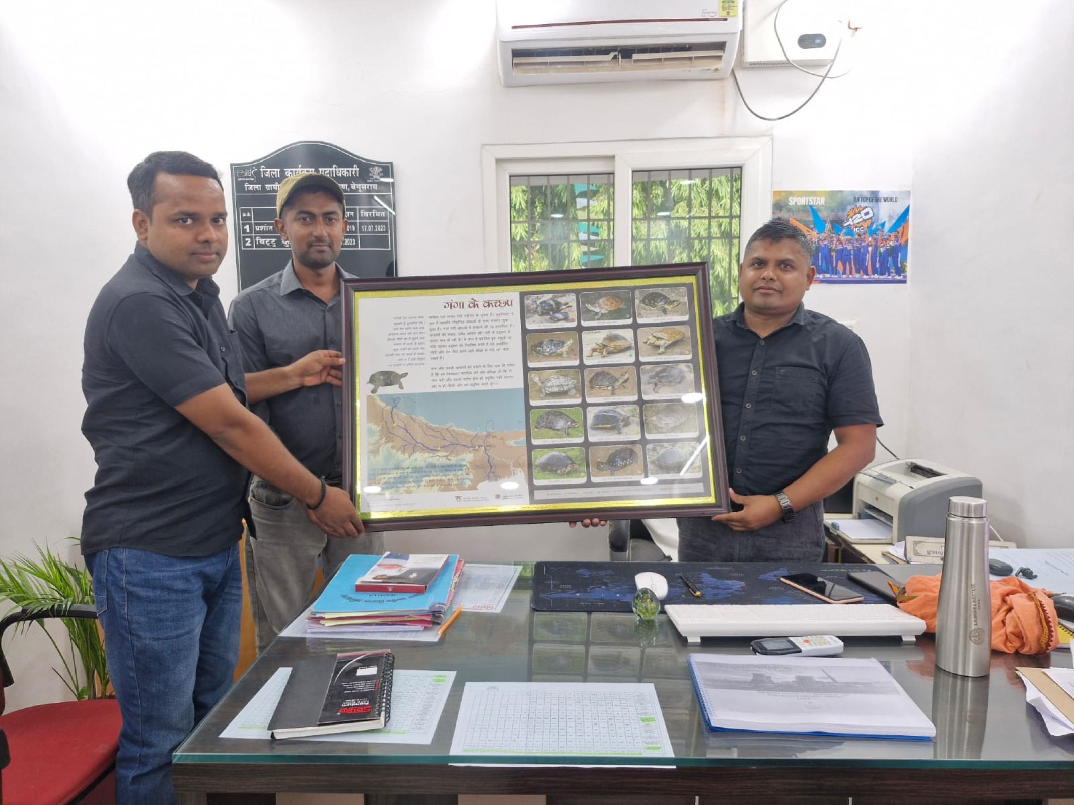 Turtle Conservation Information Board installed in the Namami Gange ...