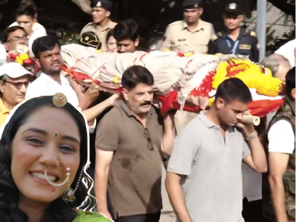 भोपाल के भदभदा श्मशान घाट पर नम आंखों से ट्विशा को विदाई दी गई।