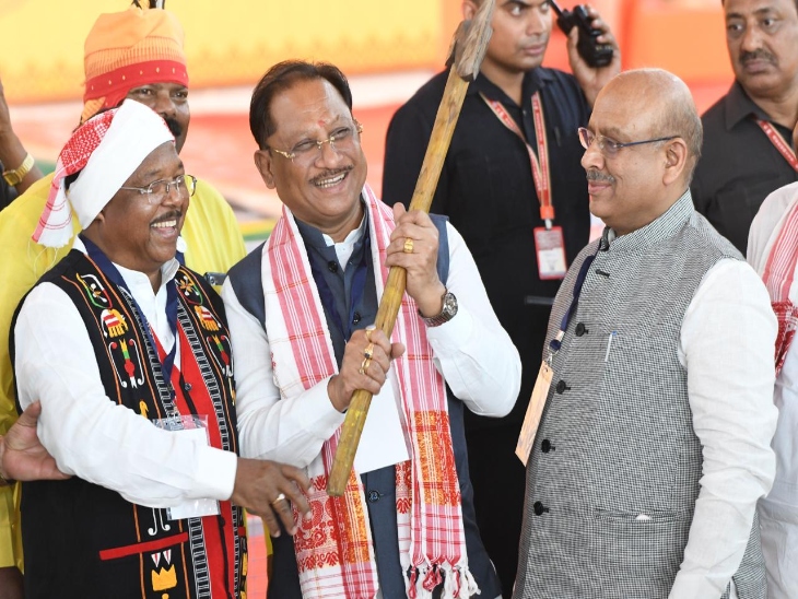 Birsa Munda 150th Jayanti | Red Fort Ground Tribal Meet; CM!”.