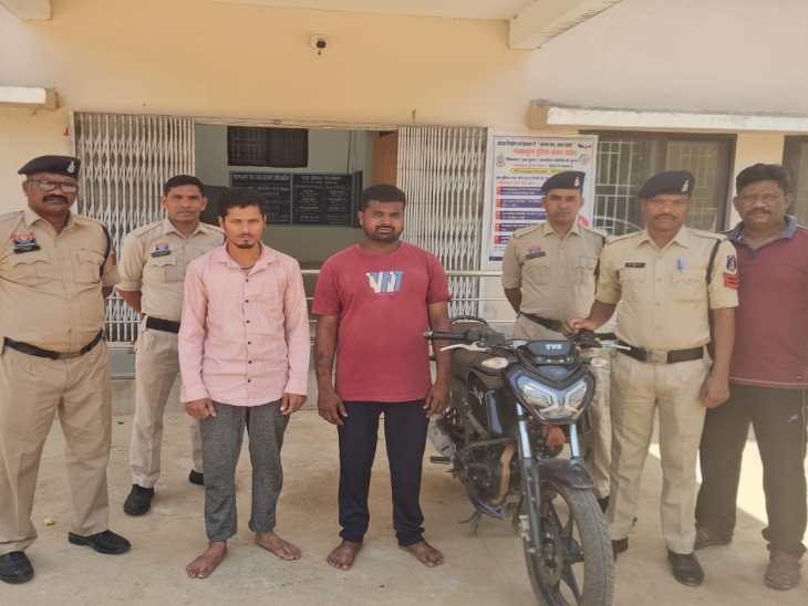 हत्या के आरोपी दीपेश साहू और कुंजन साहू गिरफ्तार।