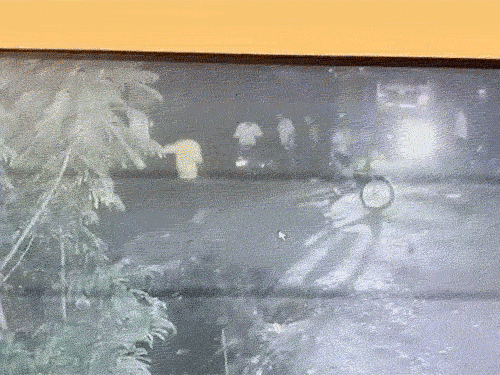 छात्रों को मारते मारते ढाबे से सड़क तक पहुंचे गए थे।