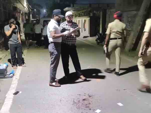 घटना स्थल पर पहुंची पुलिस