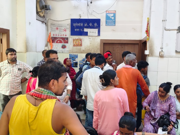 आईजीआईएमएस में पहुंचे मरीज।